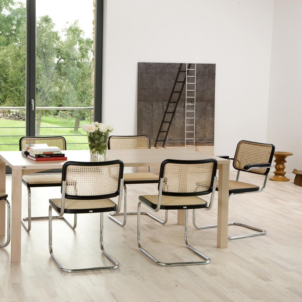 Thonet S 32 V Freischwinger Stuhl mit Rohrgeflecht
