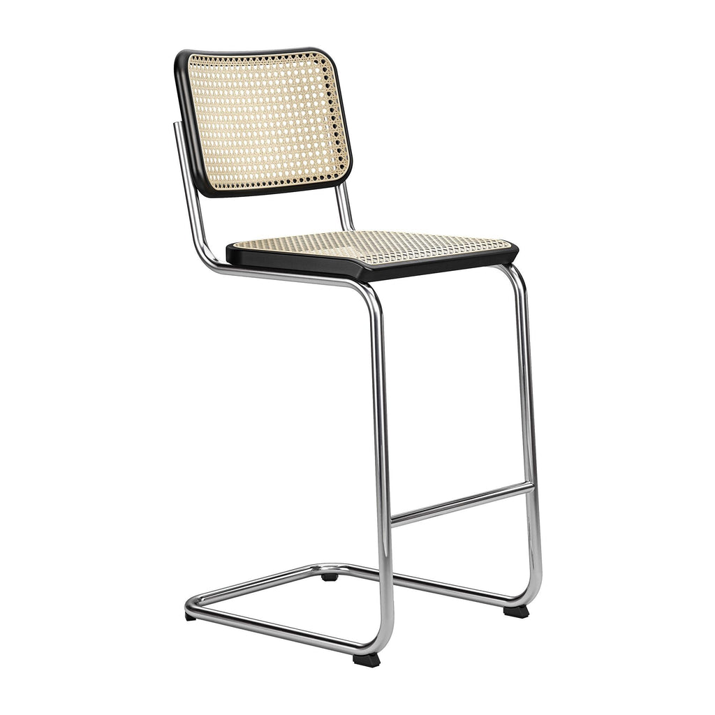 Thonet S 32 VH Barhocker mit Rohrgeflecht 112cm