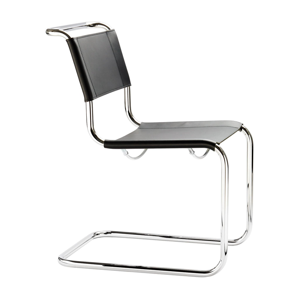Thonet S 33 Freischwinger Stuhl Kernleder