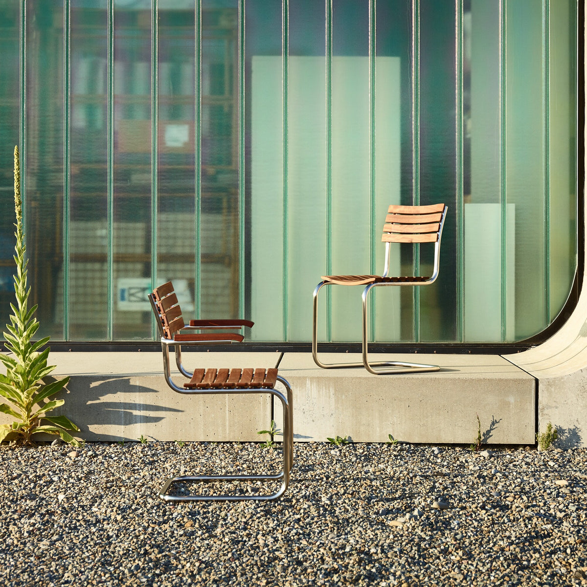 Thonet S 40 F Freischwinger Gartenarmlehnstuhl