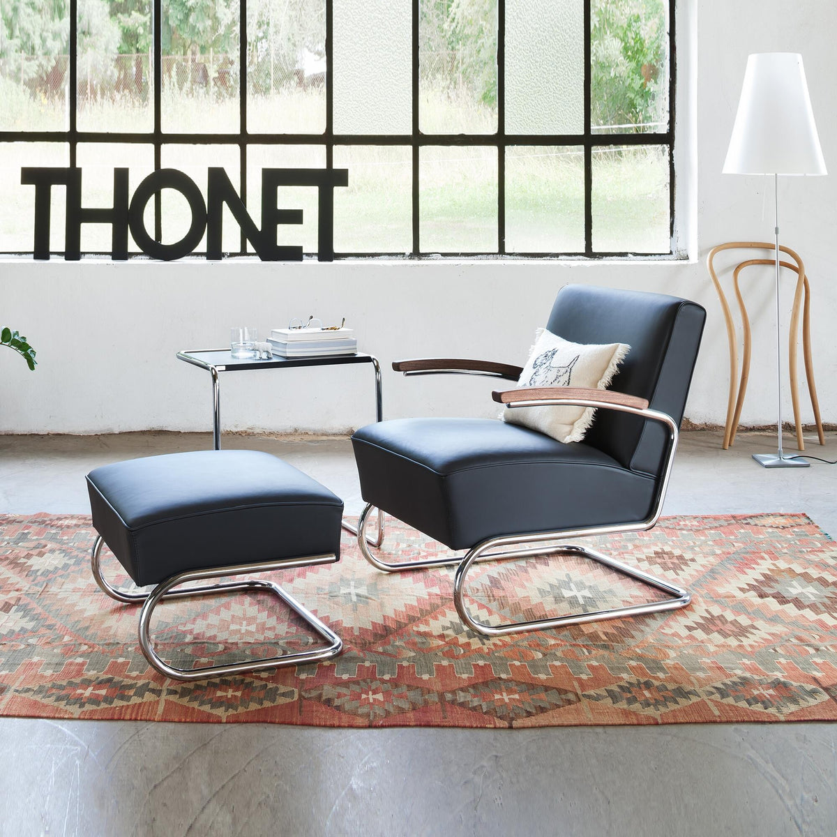 Thonet S 411 Sessel Leder