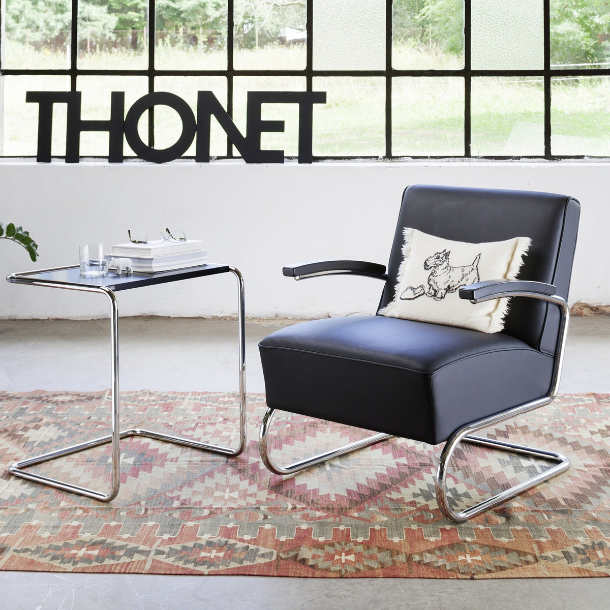 Thonet S 411 Sessel Leder