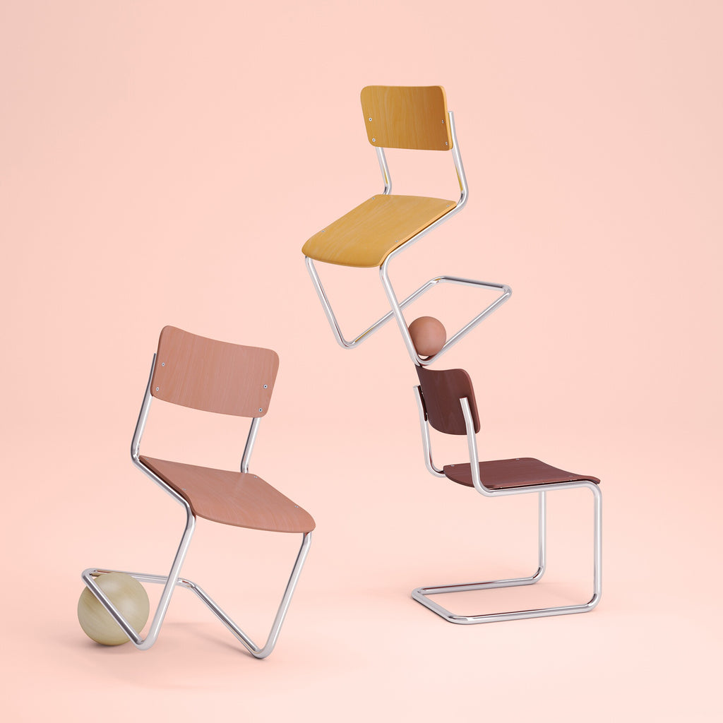 Thonet S 43 K Freischwinger Kinderstuhl