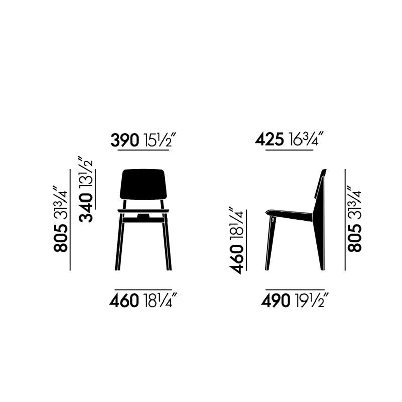 Vitra Chaise Tout Bois Stuhl