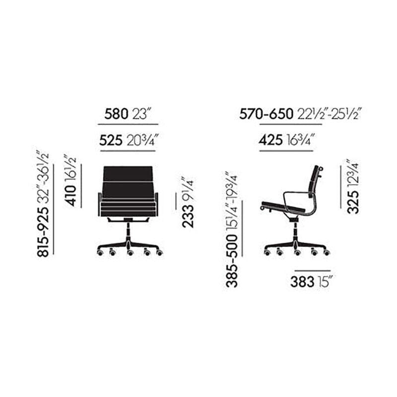 Vitra EA 217 Soft Pad Chair Gestell schwarz