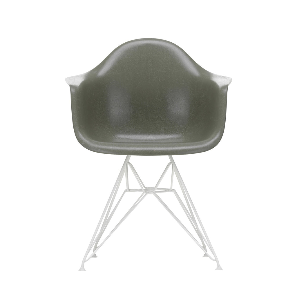 Vitra Eames Fiberglass Armchair DAR Gestell weiß
