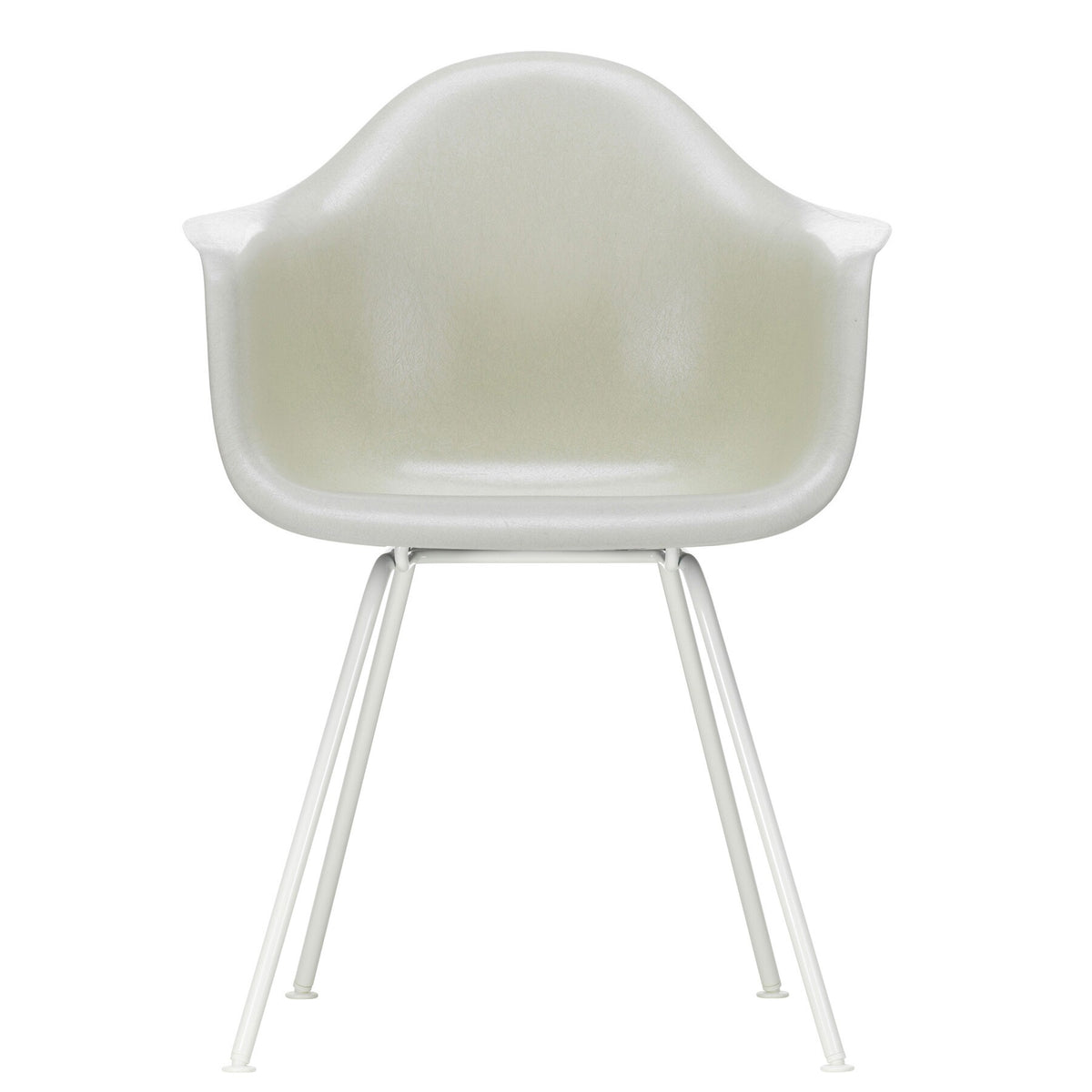 Vitra Eames Fiberglass Armchair DAX Gestell weiß