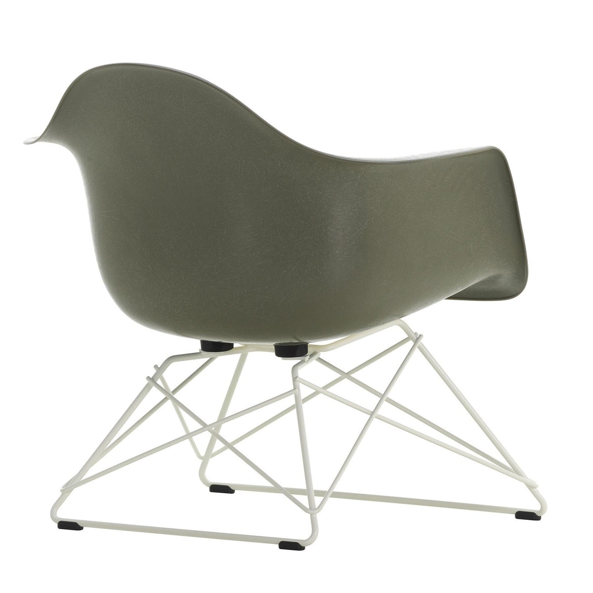 Vitra Eames Fiberglass Armchair LAR Gestell weiß