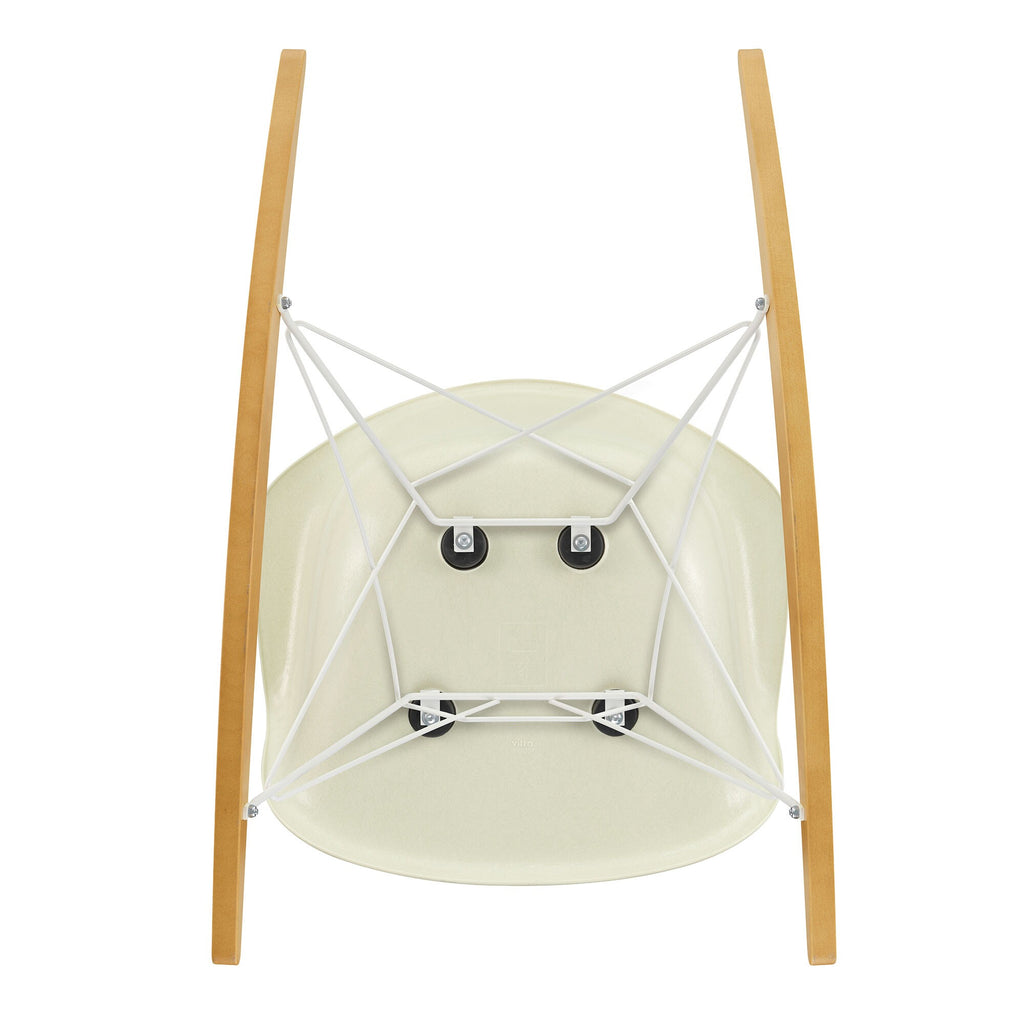 Vitra Eames Fiberglass RAR Schaukelstuhl Gestell weiß