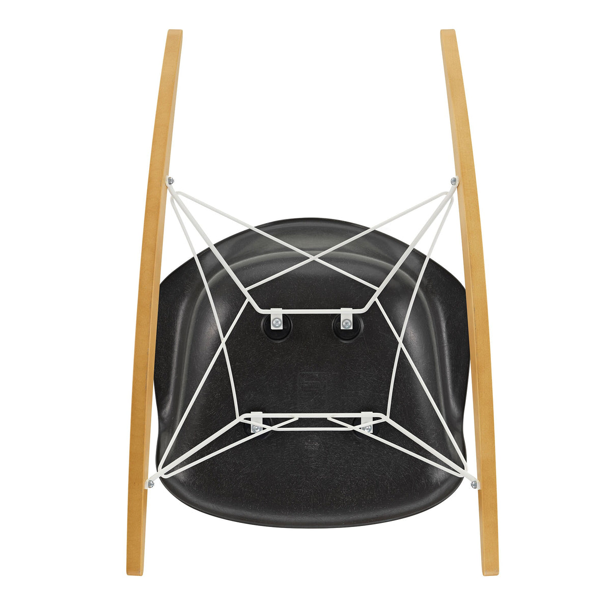 Vitra Eames Fiberglass RAR Schaukelstuhl Gestell weiß