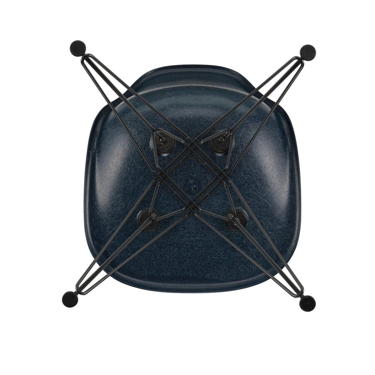 Vitra Eames Fiberglass Side Chair DSR schwarz