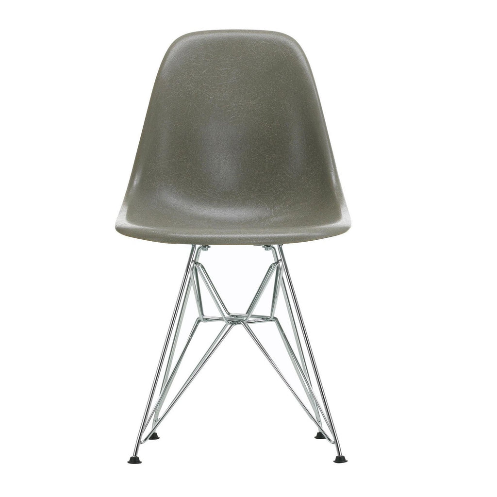 Vitra Eames Fiberglass Side Chair DSR verchromt