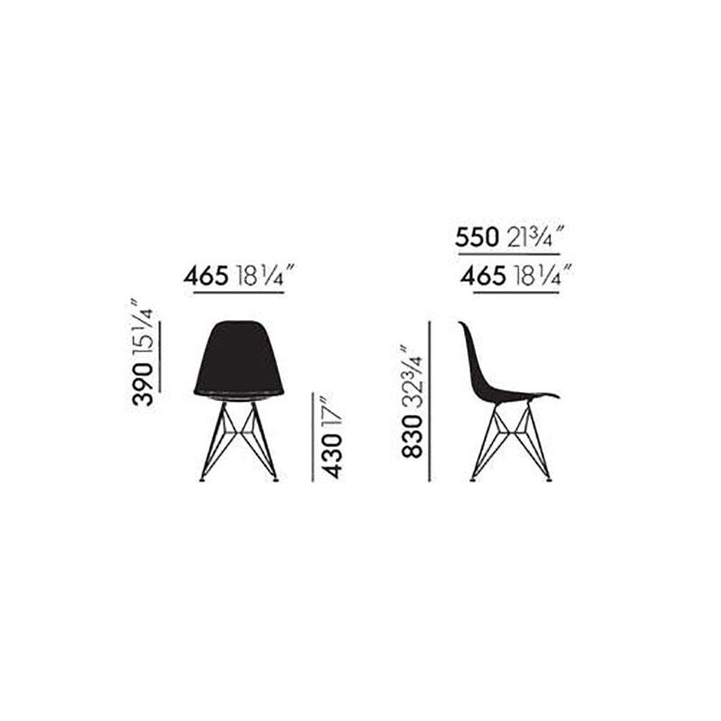 Vitra Eames Fiberglass Side Chair DSR weiß