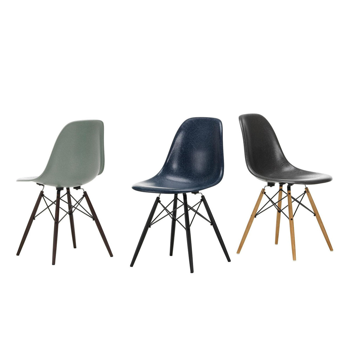 Vitra Eames Fiberglass Side Chair DSW Ahorn schwarz