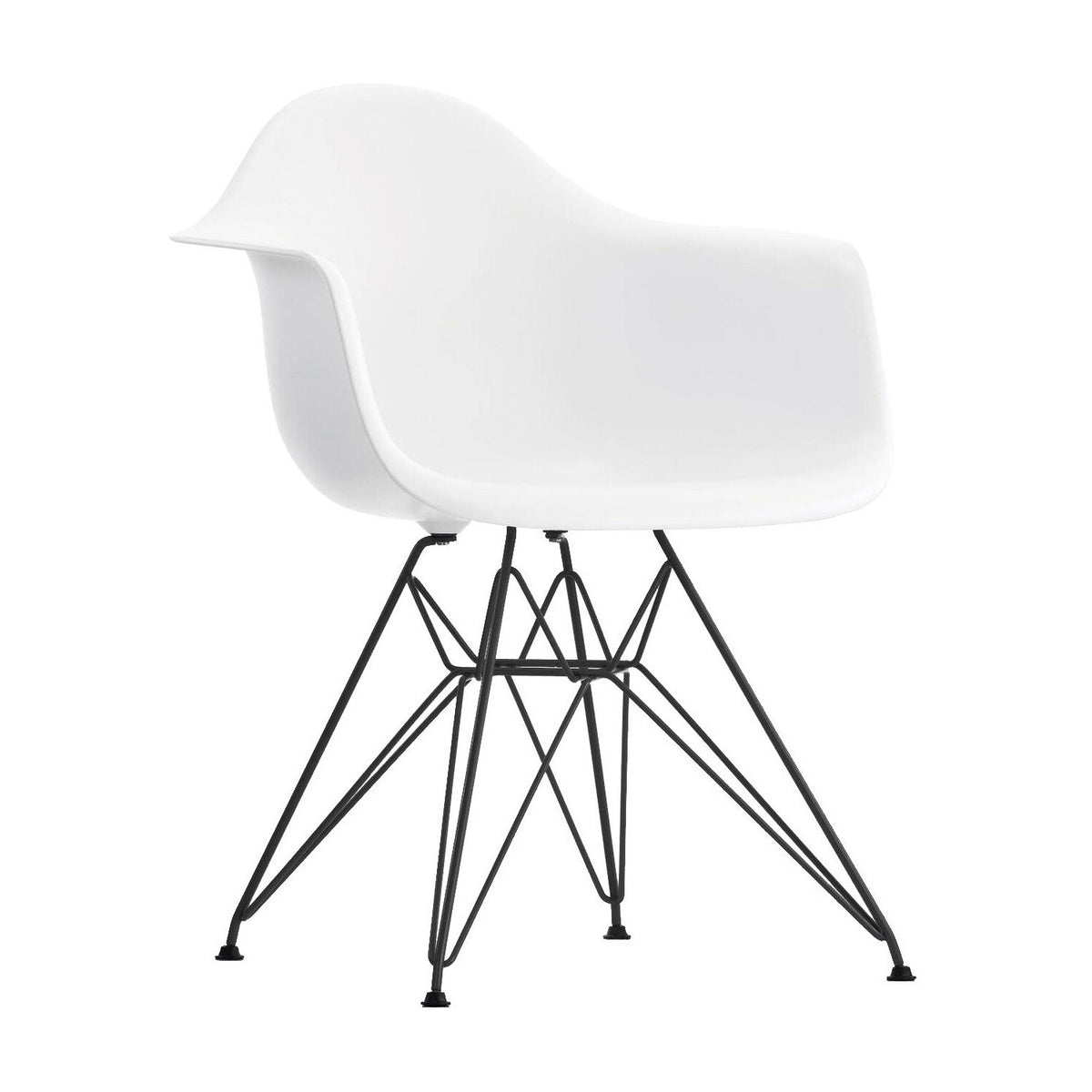 Vitra Eames Plastic Armchair DAR RE Gestell schwarz