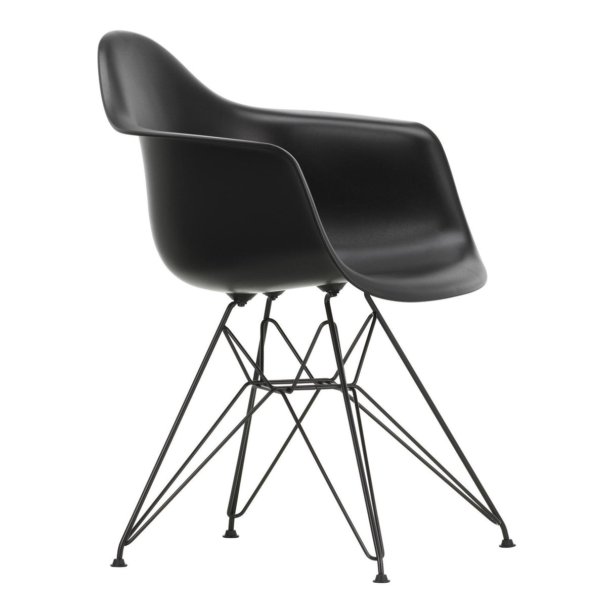 Vitra Eames Plastic Armchair DAR RE Gestell schwarz