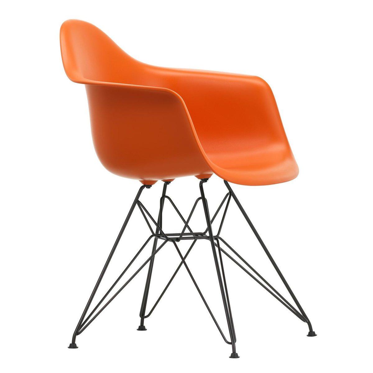 Vitra Eames Plastic Armchair DAR RE Gestell schwarz