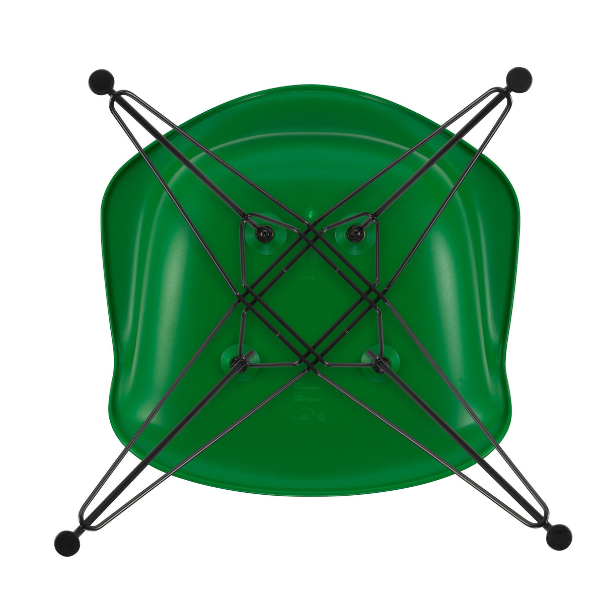 Vitra Eames Plastic Armchair DAR RE Gestell schwarz
