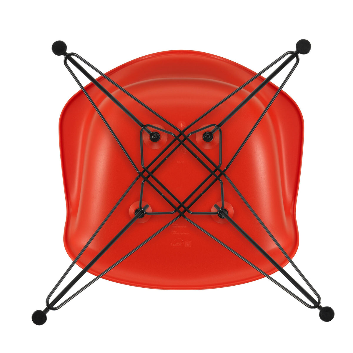 Vitra Eames Plastic Armchair DAR RE Gestell schwarz