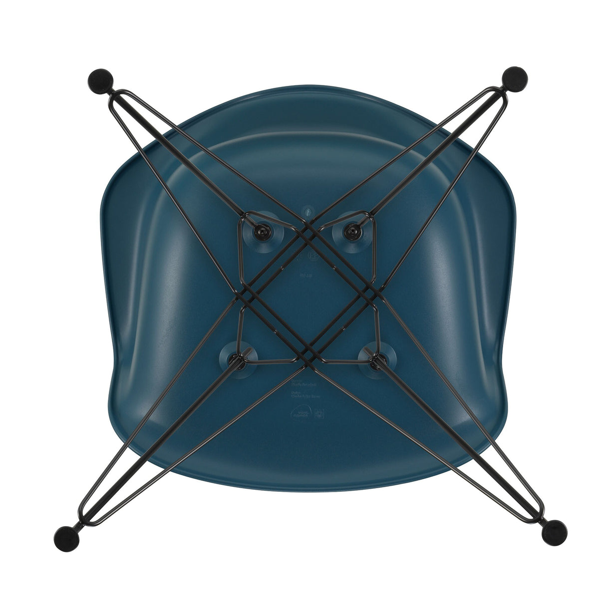 Vitra Eames Plastic Armchair DAR RE Gestell schwarz