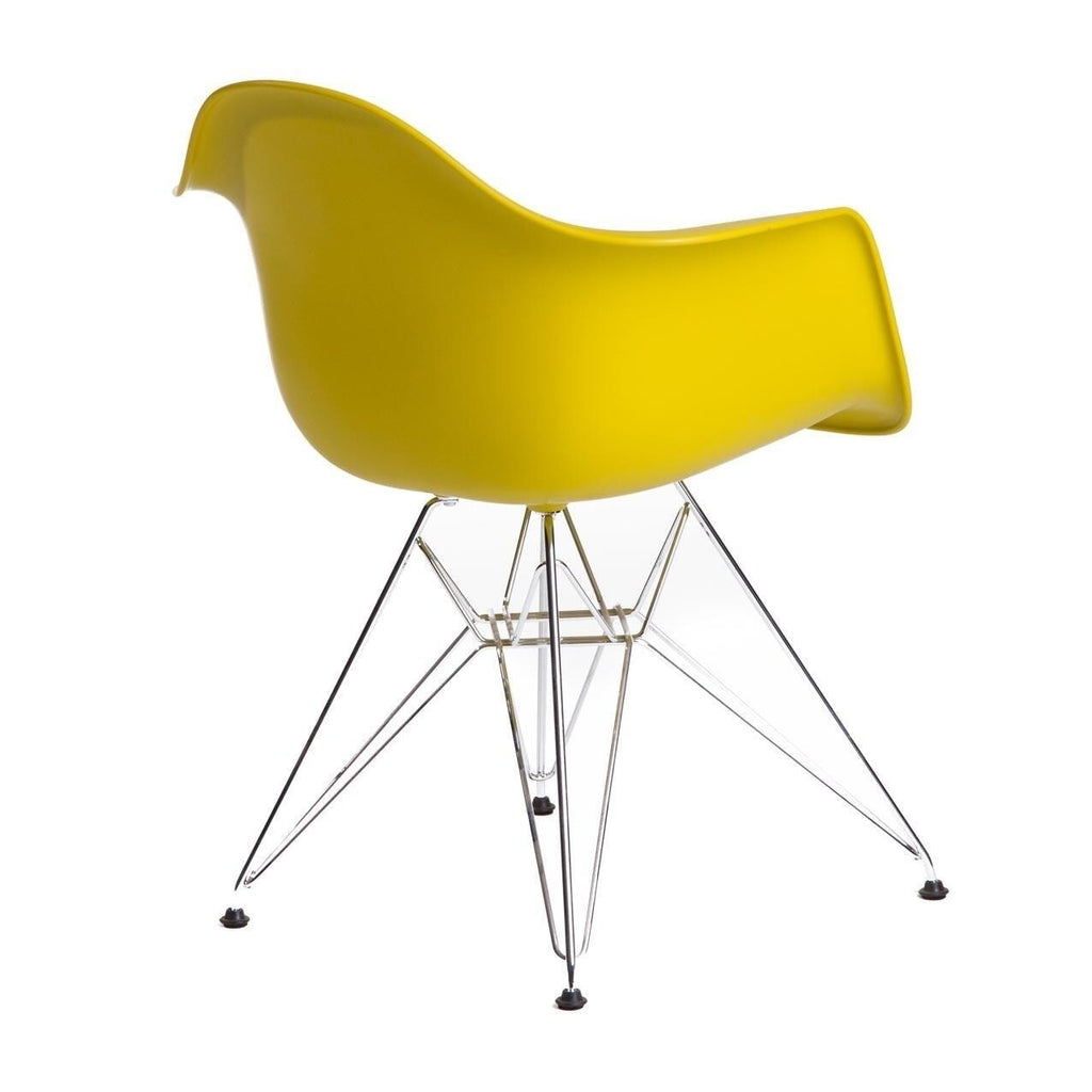 Vitra Eames Plastic Armchair DAR Gestell verchromt