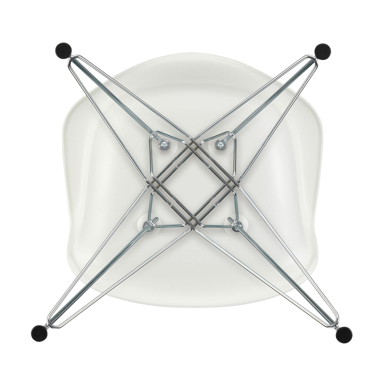 Vitra Eames Plastic Armchair DAR Gestell verchromt