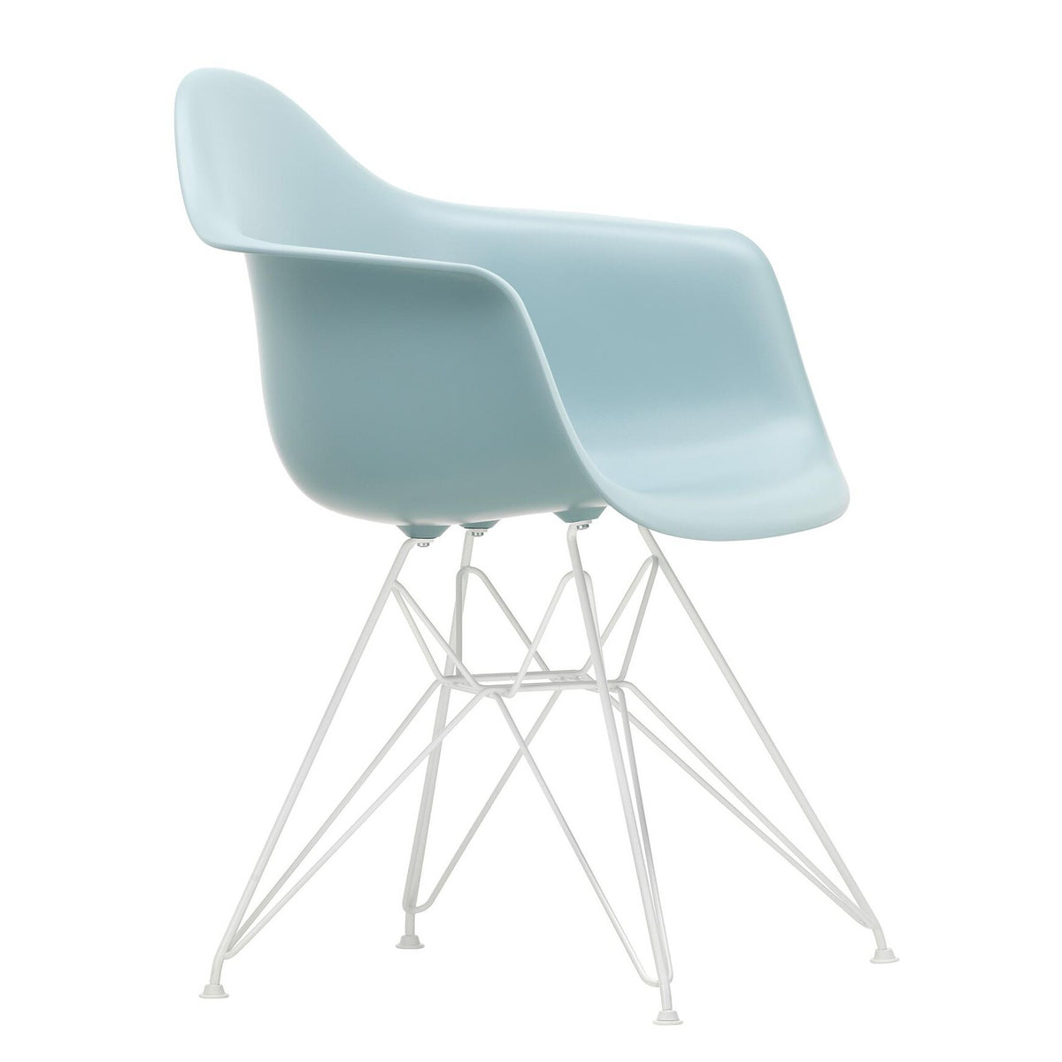 Vitra Eames Plastic Armchair DAR RE Gestell weiß