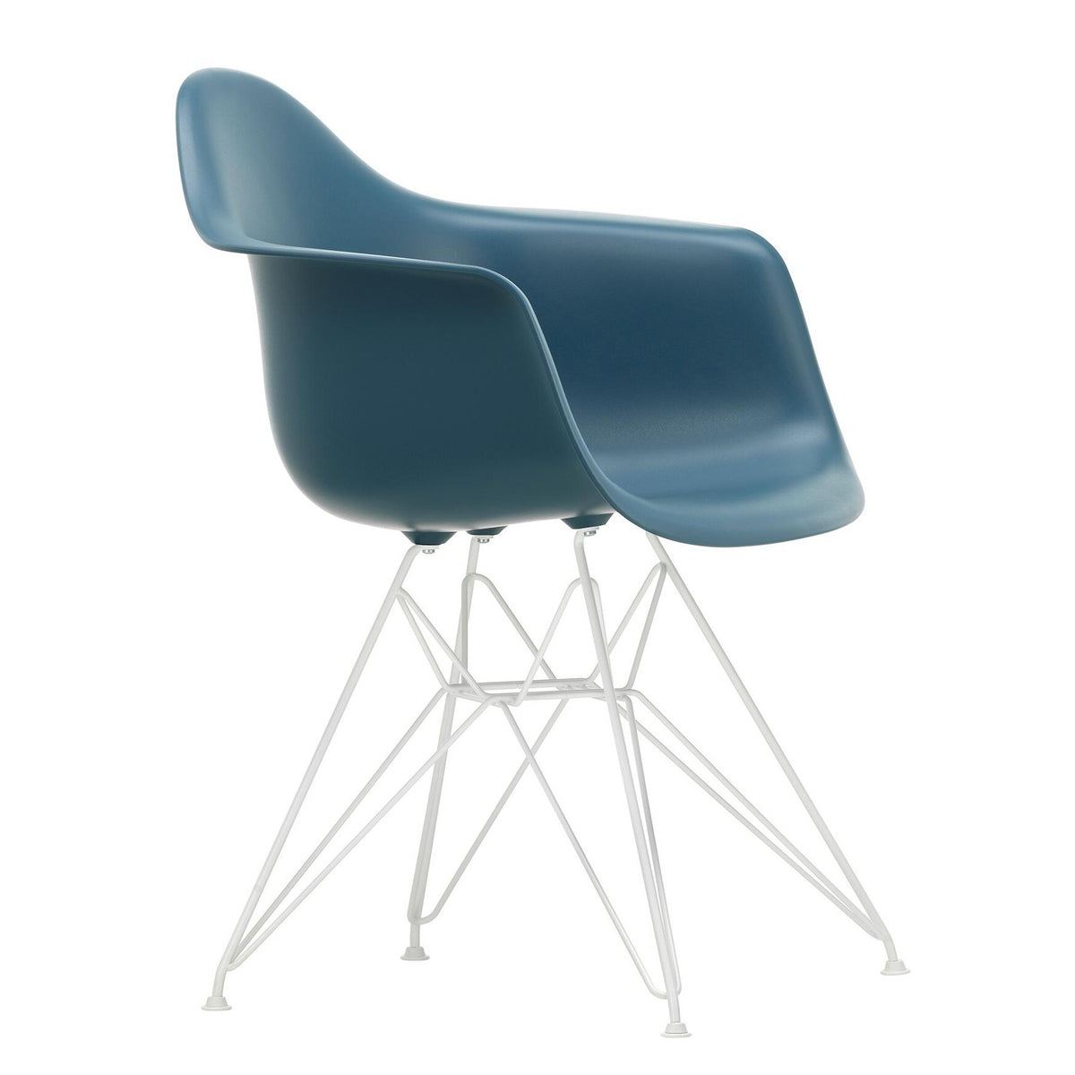 Vitra Eames Plastic Armchair DAR RE Gestell weiß