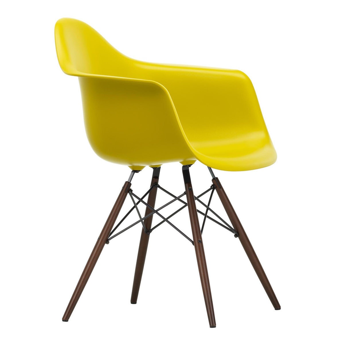 Vitra Eames Plastic Armchair DAW RE Ahorn dunkel