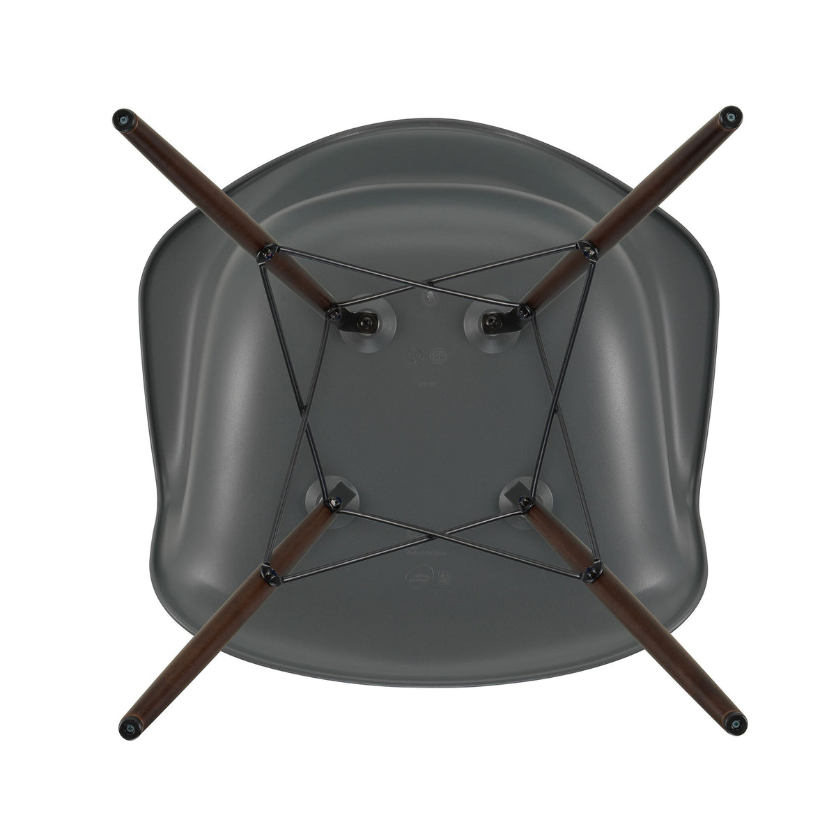 Vitra Eames Plastic Armchair DAW RE Ahorn dunkel