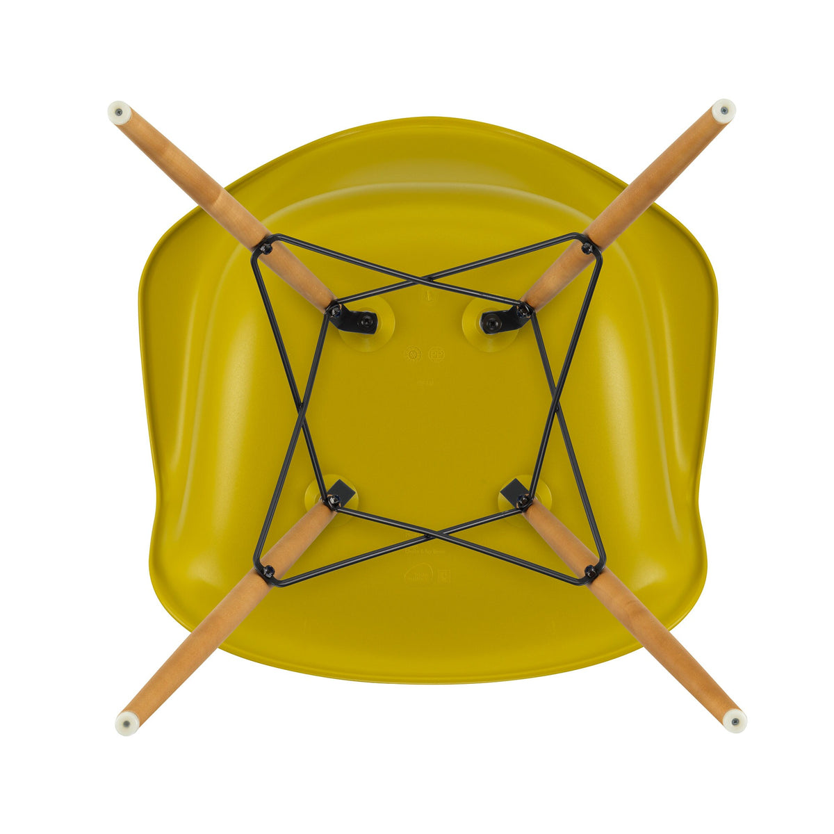 Vitra Eames Plastic Armchair DAW RE Ahorn gelblich