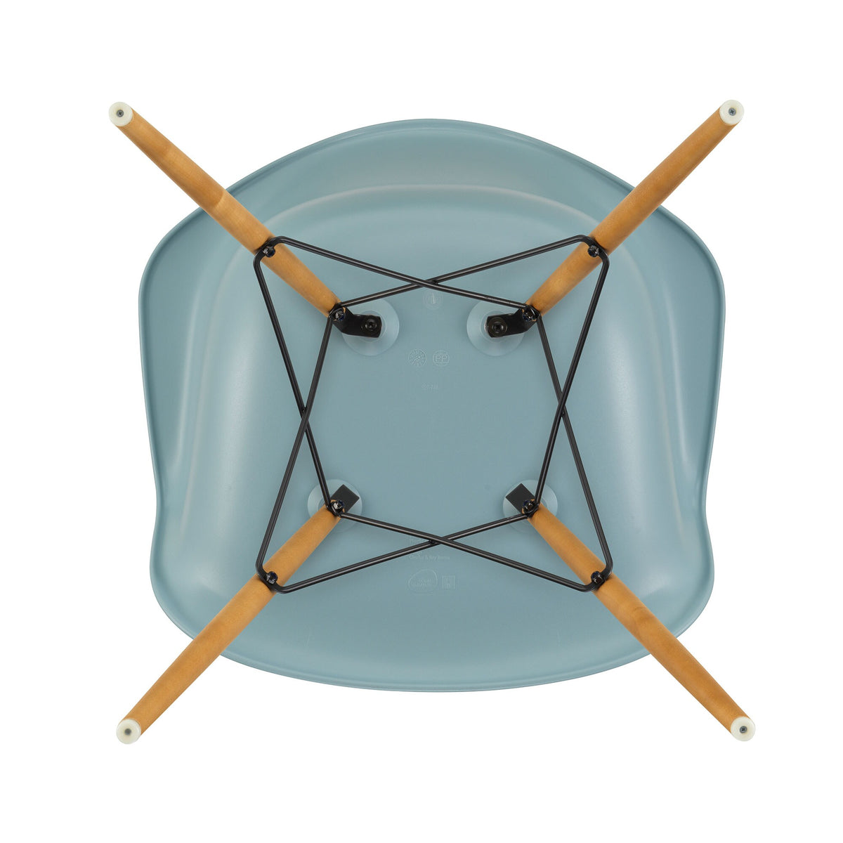 Vitra Eames Plastic Armchair DAW RE Ahorn gelblich