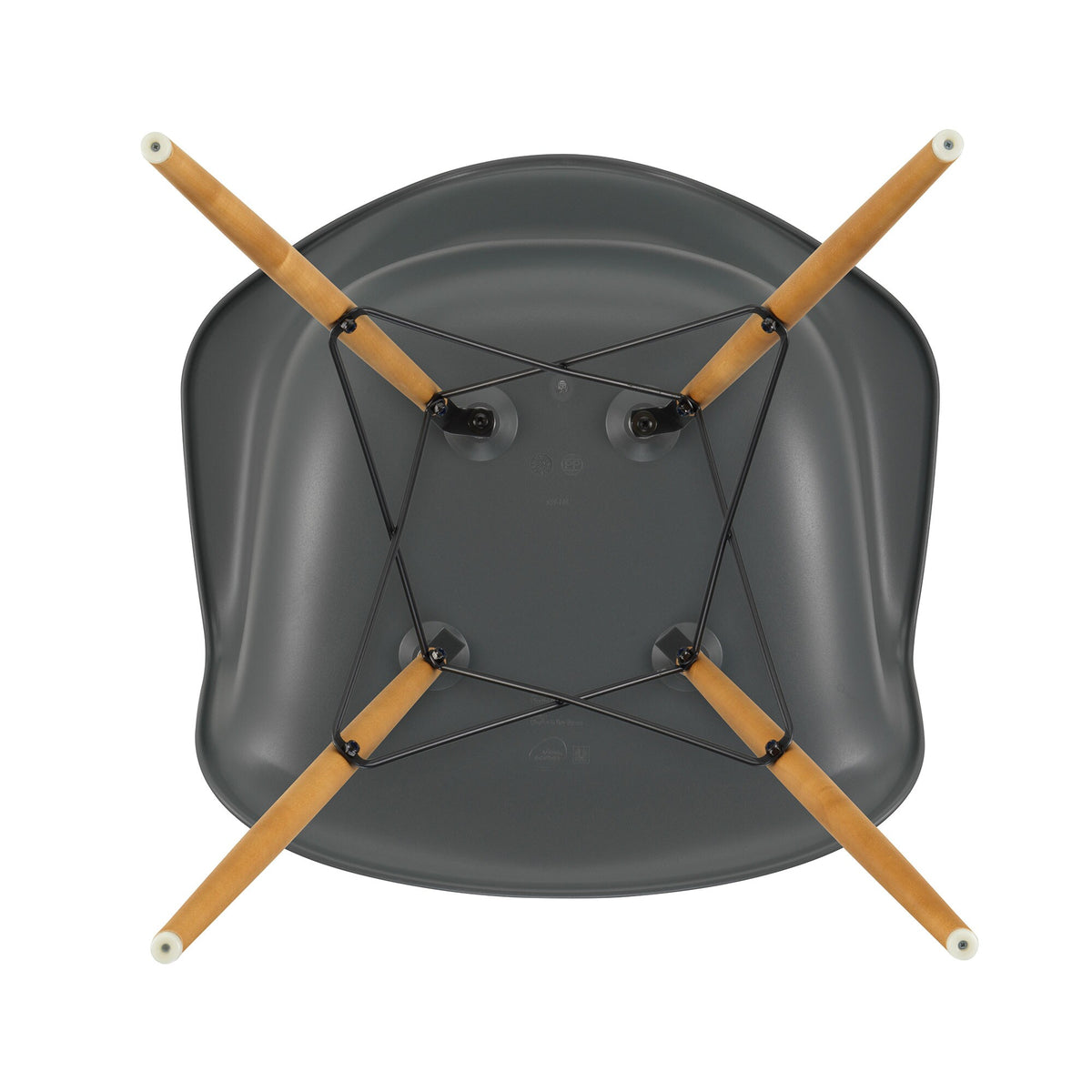Vitra Eames Plastic Armchair DAW RE Ahorn gelblich