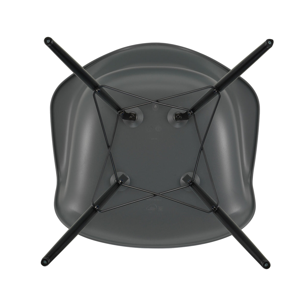 Vitra Eames Plastic Armchair DAW RE Ahorn schwarz