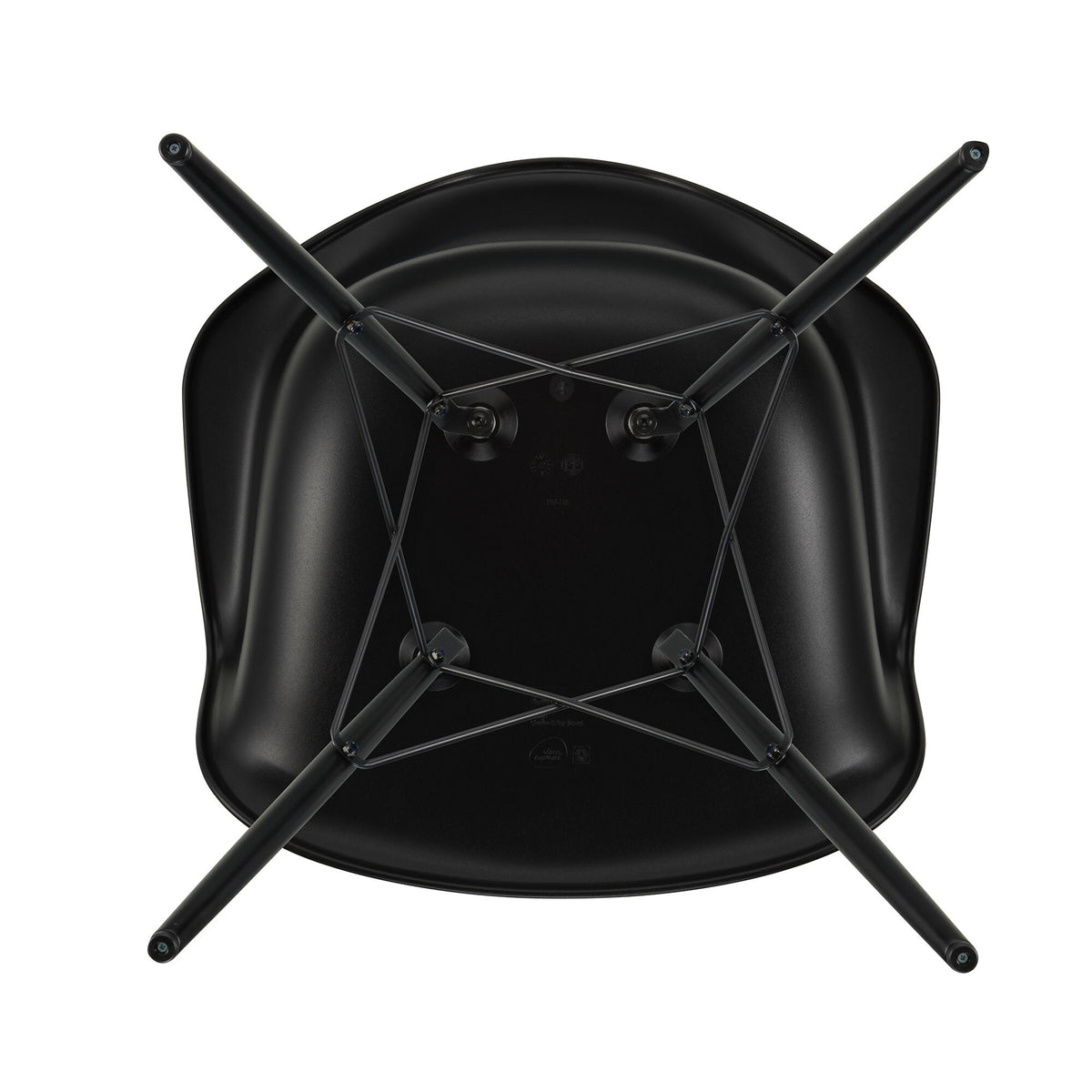 Vitra Eames Plastic Armchair DAW RE Ahorn schwarz