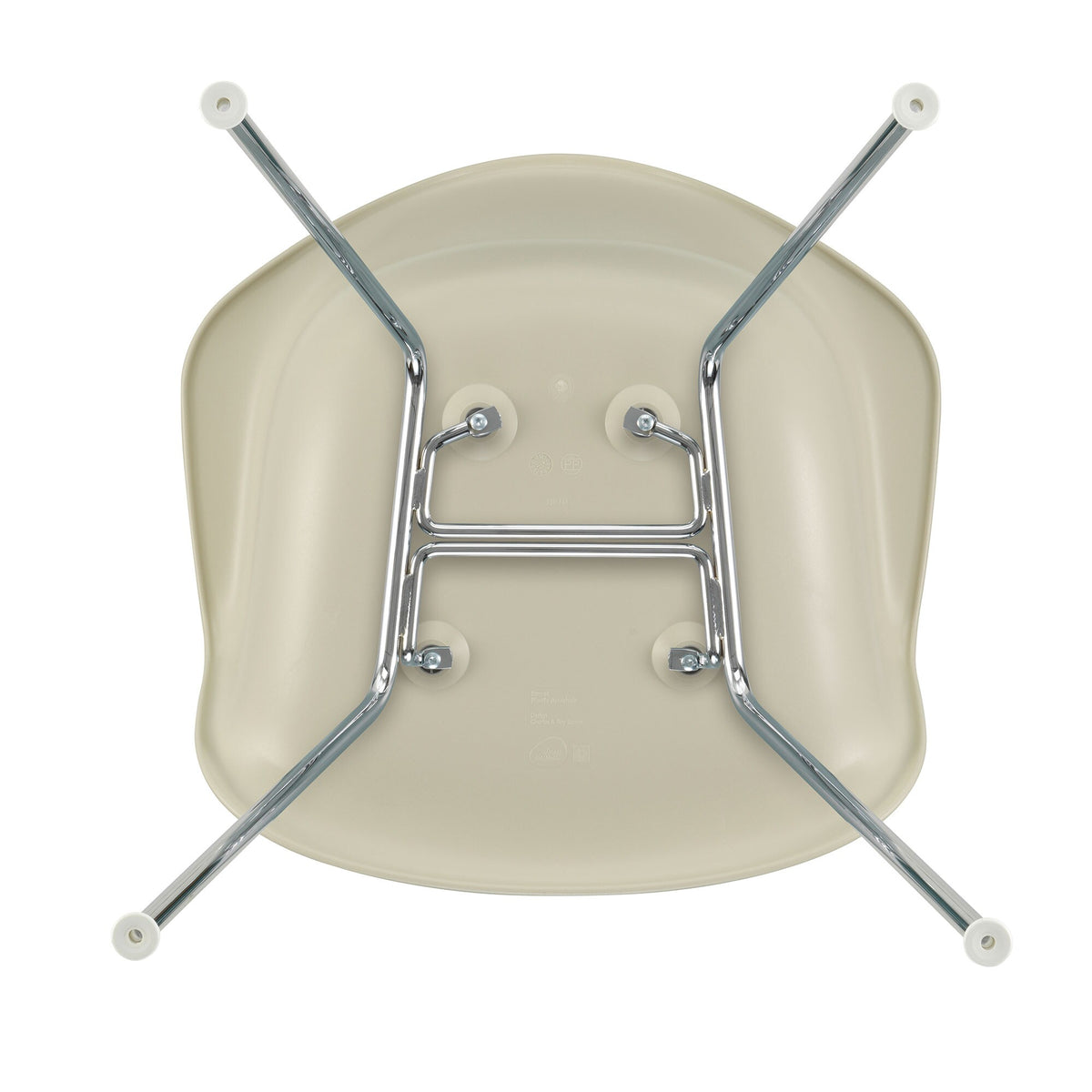 Vitra Eames Plastic Armchair DAX RE verchromt