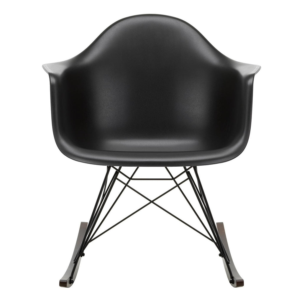 Vitra Eames Plastic Armchair RAR RE Schaukelstuhl schwarz Ahorn dunkel