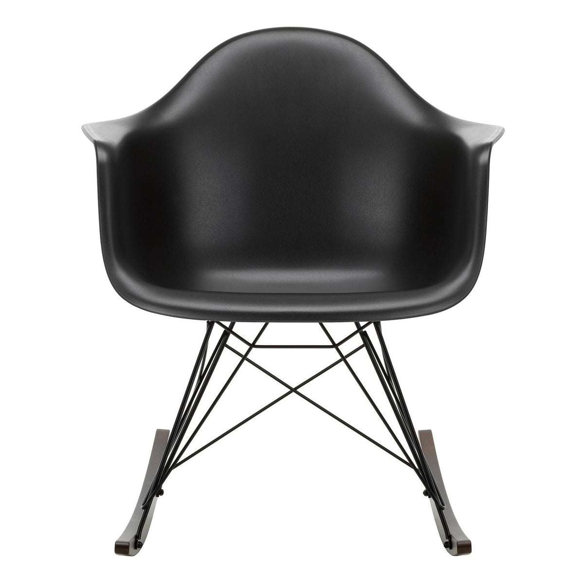 Vitra Eames Plastic Armchair RAR RE Schaukelstuhl schwarz Ahorn dunkel