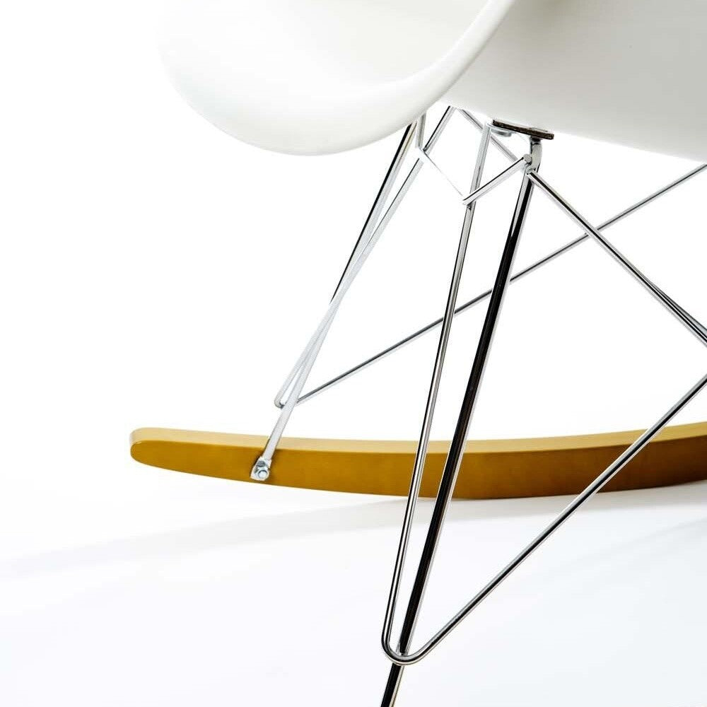 Vitra Eames Plastic Armchair RAR Schaukelstuhl verchromt