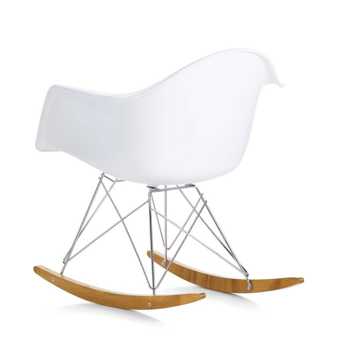 Vitra Eames Plastic Armchair RAR Schaukelstuhl verchromt