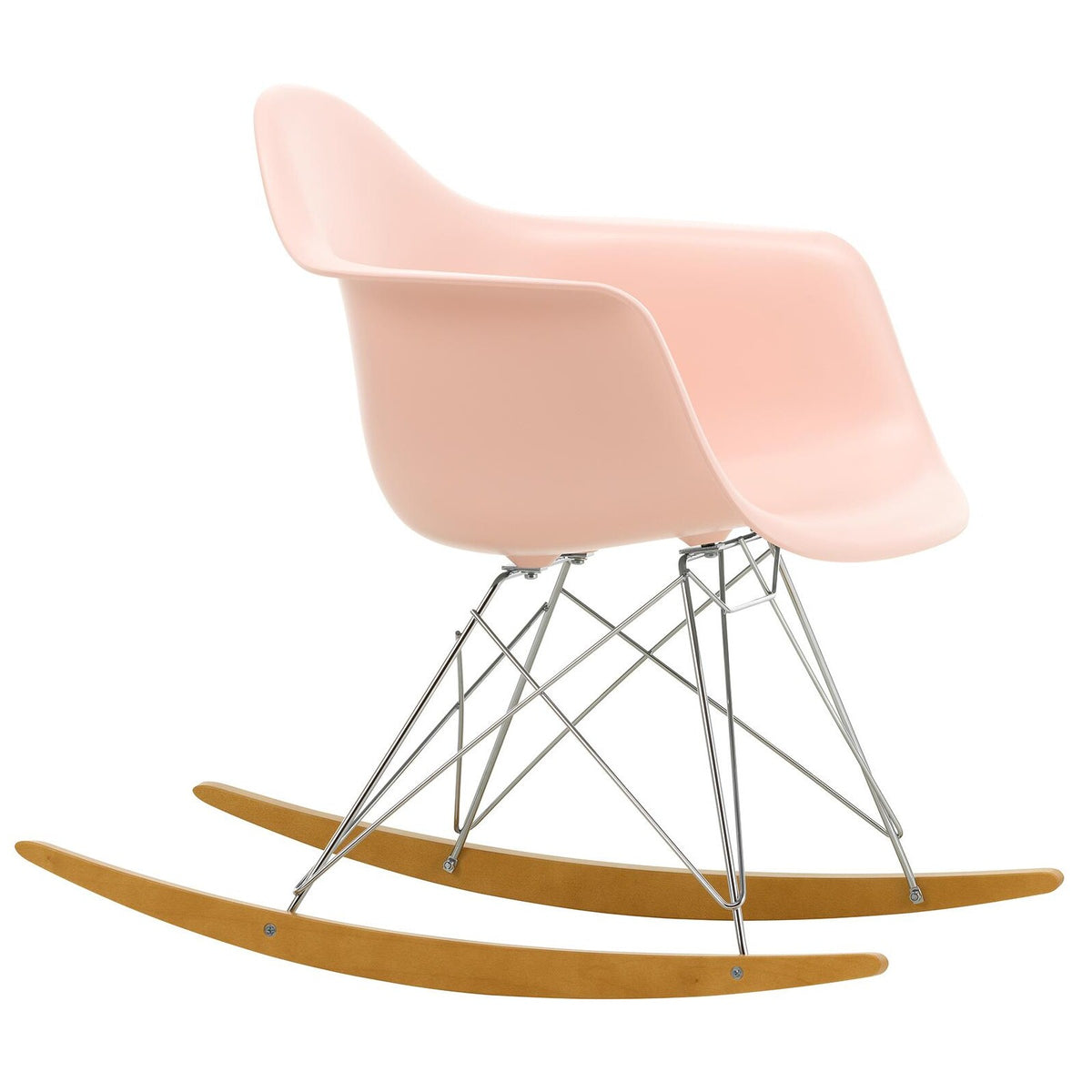 Vitra Eames Plastic Armchair RAR RE Schaukelstuhl verchromt