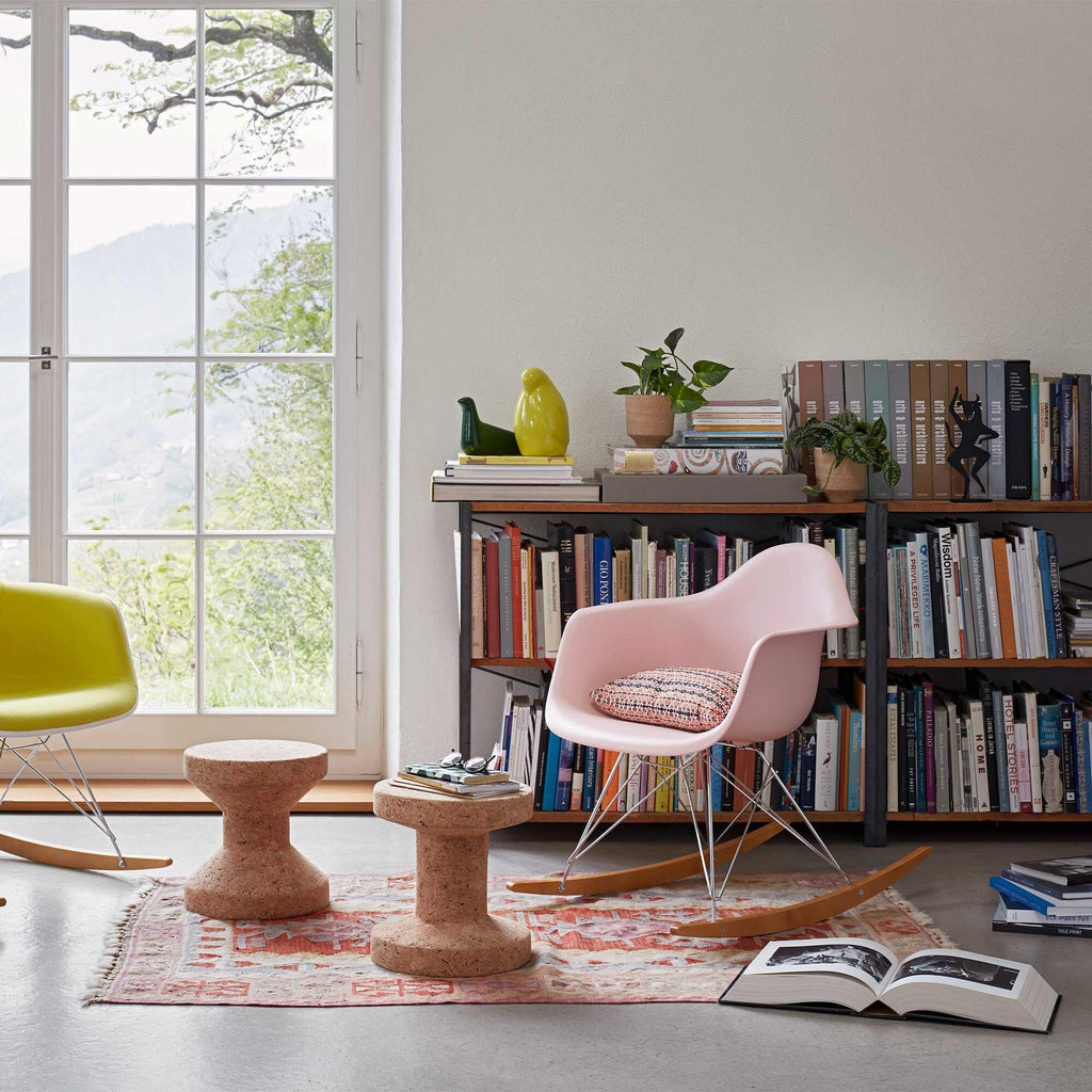 Vitra Eames Plastic Armchair RAR RE Schaukelstuhl verchromt