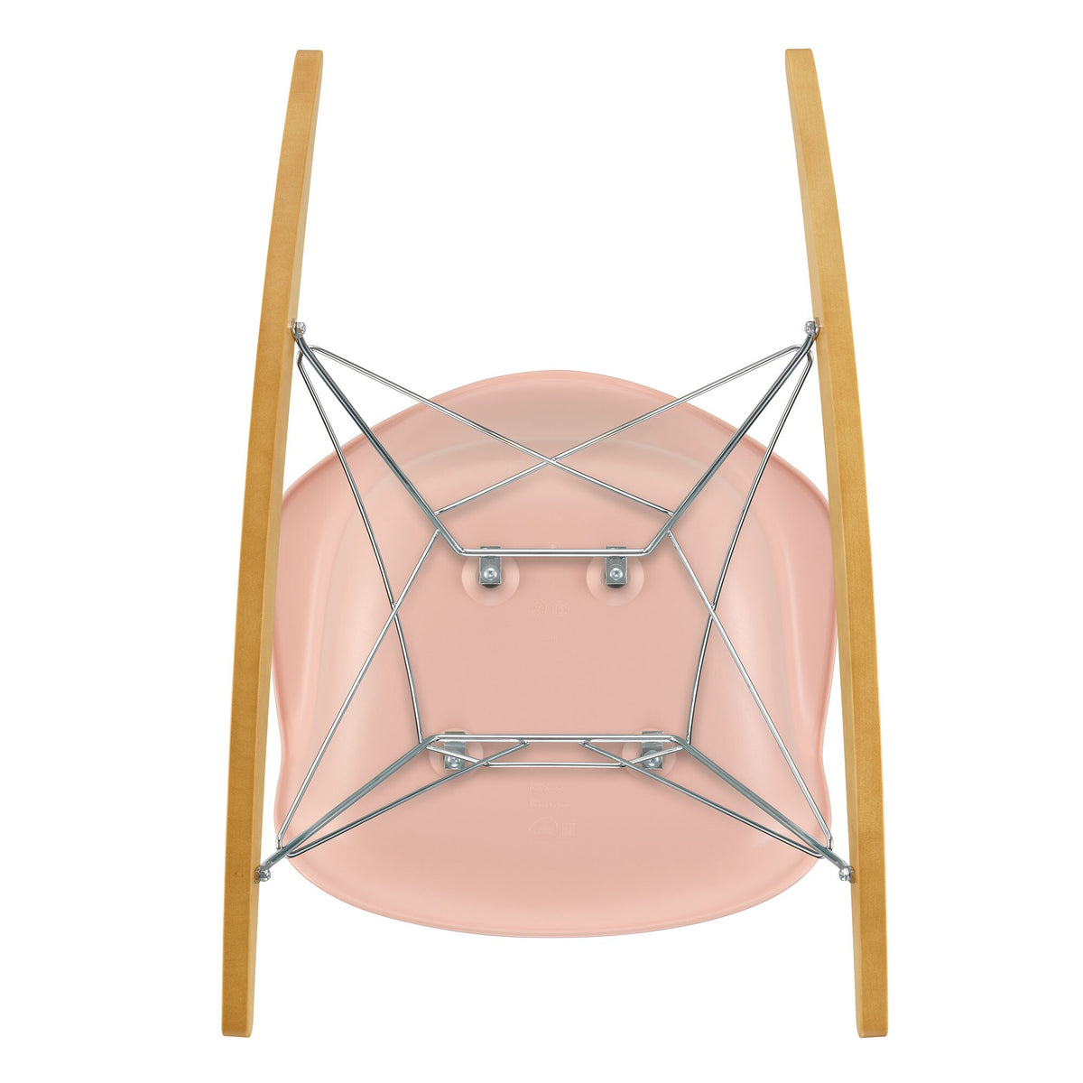 Vitra Eames Plastic Armchair RAR RE Schaukelstuhl verchromt