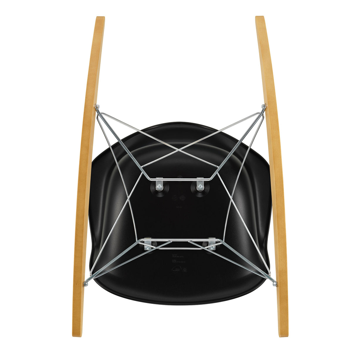 Vitra Eames Plastic Armchair RAR RE Schaukelstuhl verchromt