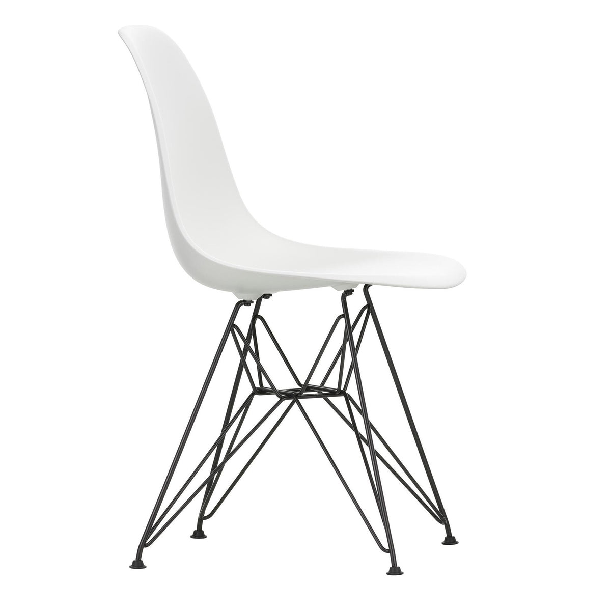 Vitra Eames Plastic Side Chair DSR Gestell schwarz