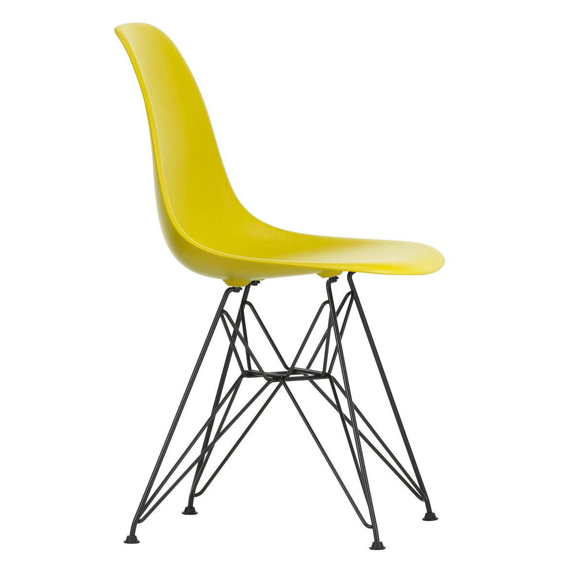 Vitra Eames Plastic Side Chair DSR RE Gestell schwarz