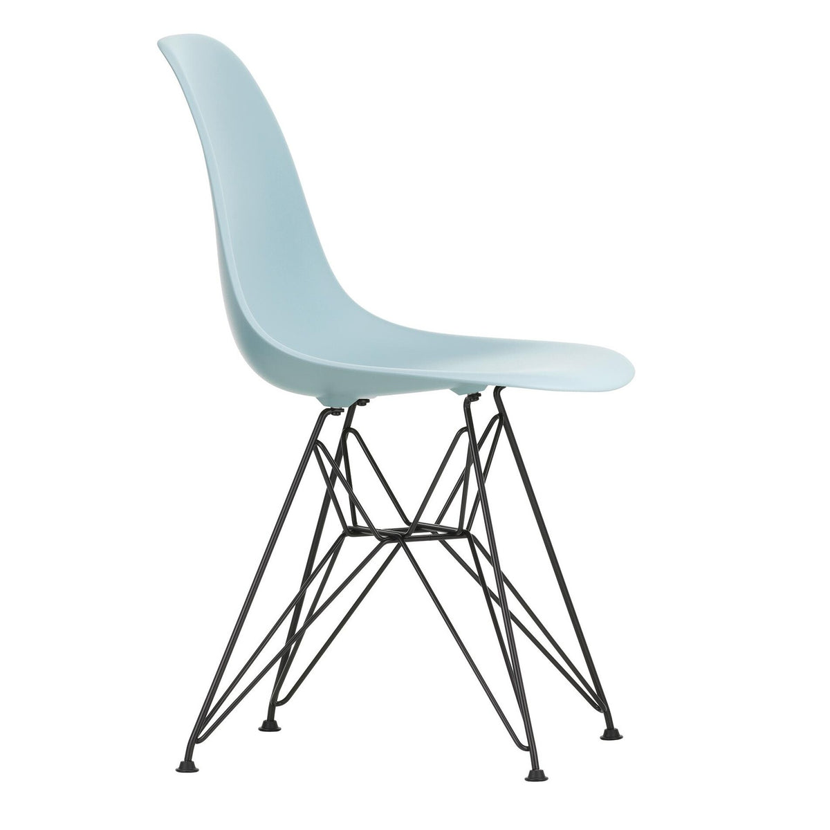 Vitra Eames Plastic Side Chair DSR RE Gestell schwarz