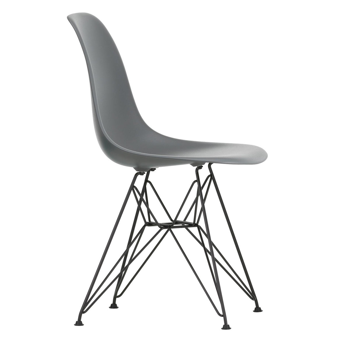 Vitra Eames Plastic Side Chair DSR RE Gestell schwarz
