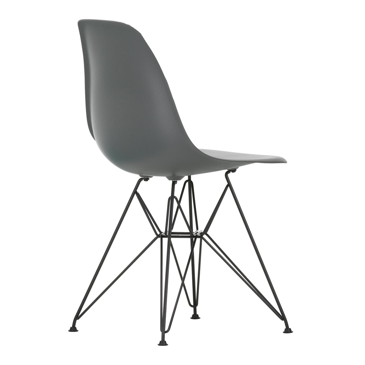 Vitra Eames Plastic Side Chair DSR RE Gestell schwarz