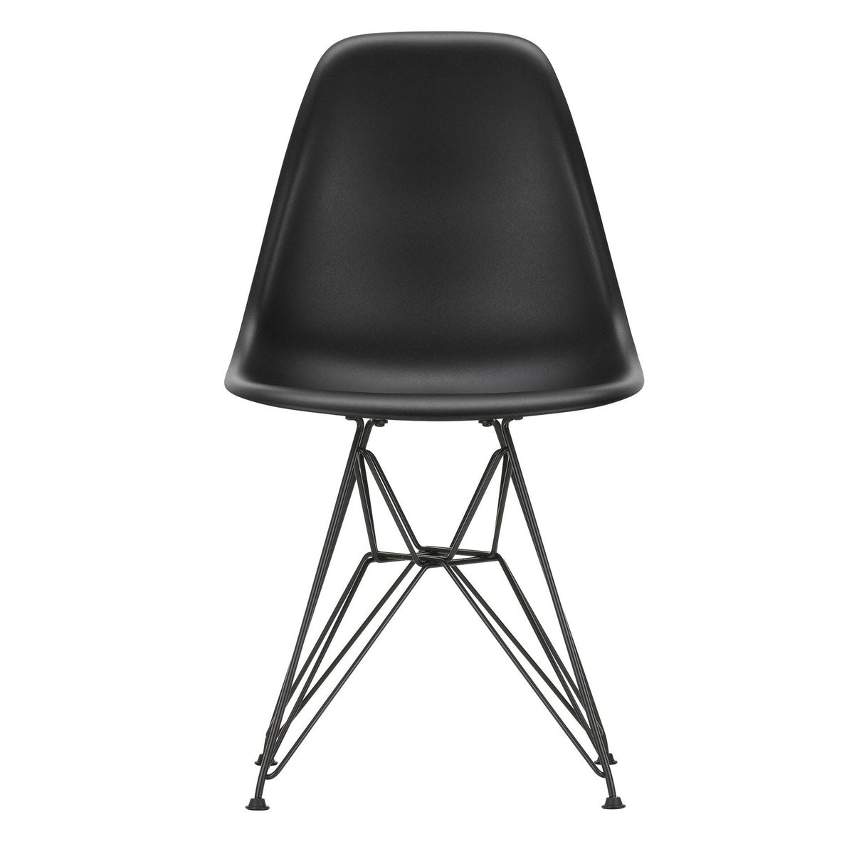 Vitra Eames Plastic Side Chair DSR RE Gestell schwarz
